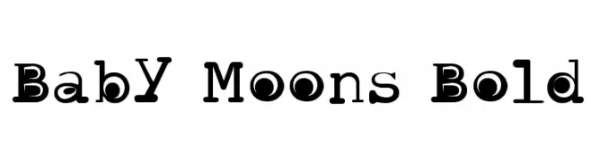 Baby Moons Bold  baixar fontes gratis