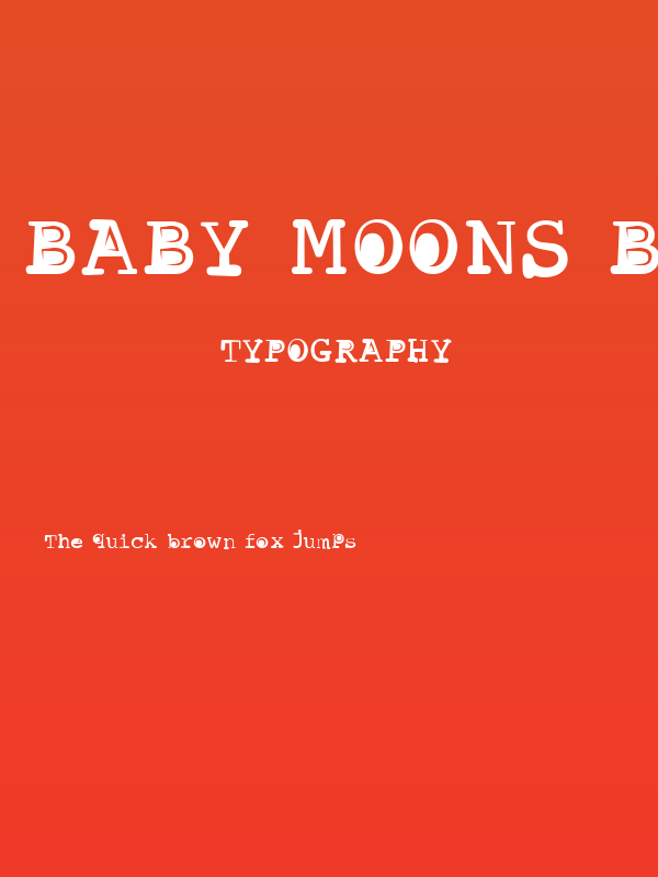 Baby Moons Bold Poster