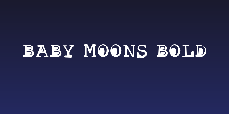 Baby Moons Bold Social Header