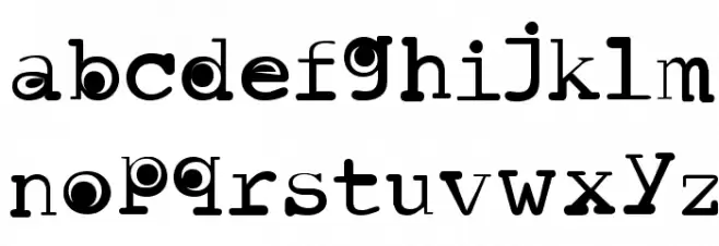 Baby Moons Bold Caratteri MINUSCOLO