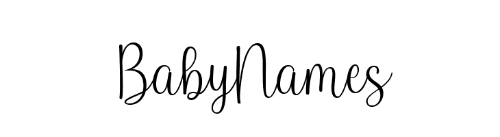 Baby Names Font - FFonts.net