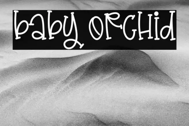 Baby Orchid Font examples