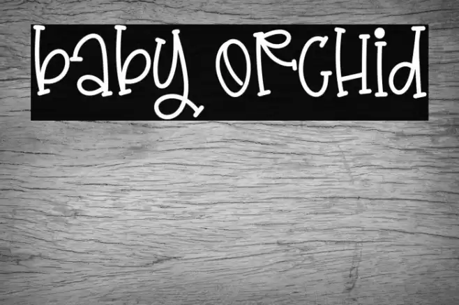 Baby Orchid Font examples