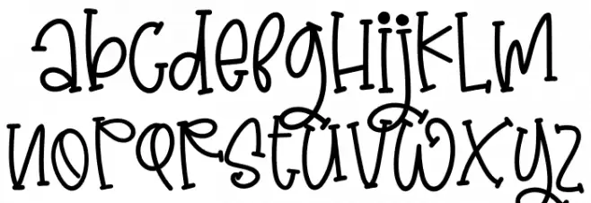 Baby Orchid Caratteri MINUSCOLO