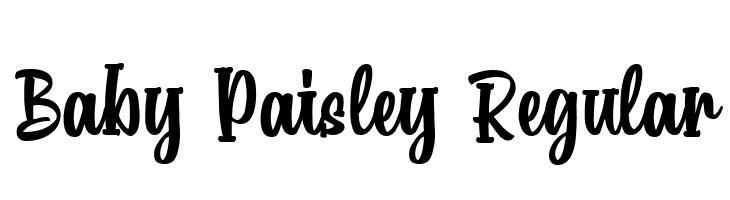Baby Paisley Regular  Frei Schriftart Herunterladen