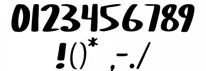 Baby Panda Font OTHER CHARS