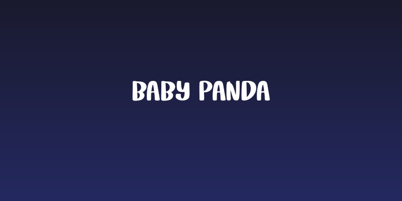 Baby Panda Social Header