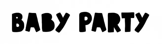 Baby Party  Frei Schriftart Herunterladen