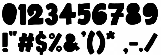 Baby Party Font Alte caractere