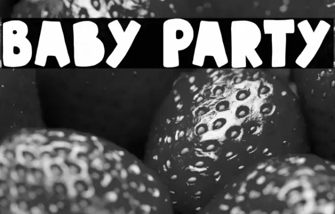 Baby Party Font examples