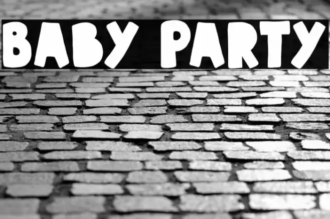 Baby Party Font examples