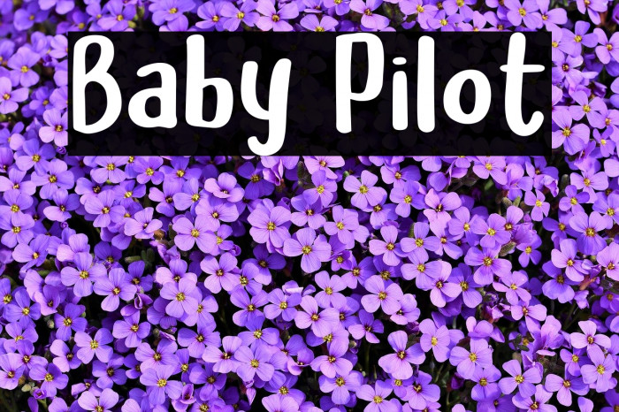Baby Pilot Font examples