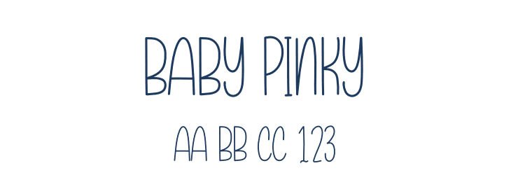 Baby Pinky Font Preview