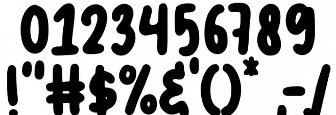 Baby Pumpkin Font OTHER CHARS