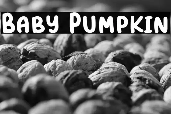 Baby Pumpkin Font examples