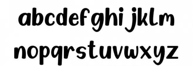 Baby Rose Font LOWERCASE