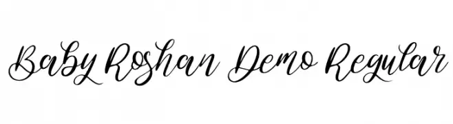Baby Roshan Demo Regular  Frei Schriftart Herunterladen