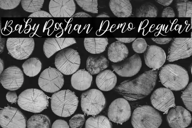 Baby Roshan Demo Regular Font examples