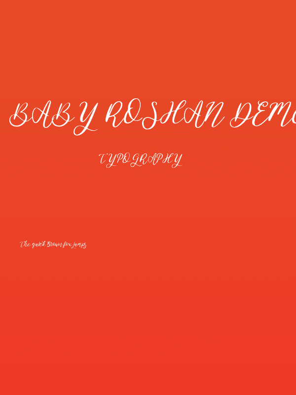 Baby Roshan Demo Regular Poster