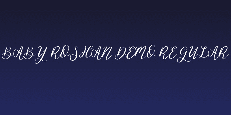 Baby Roshan Demo Regular Social Header