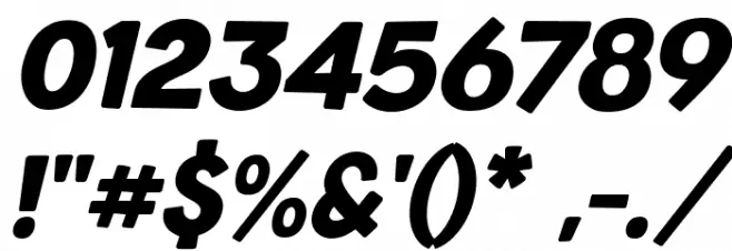 Baby School Italic Font OTHER CHARS