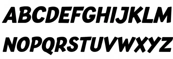 Baby School Italic Fonte MAIÚSCULAS
