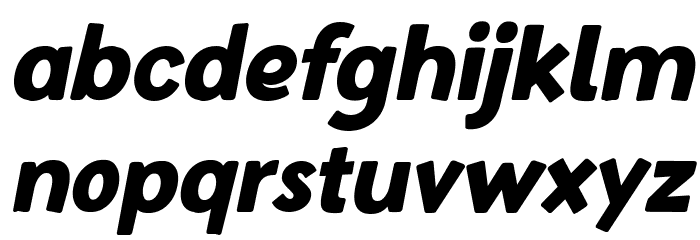 Baby School Italic Font LOWERCASE