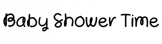 Baby Shower Time Font
