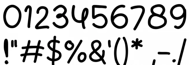 Baby Shower Time Font OTHER CHARS