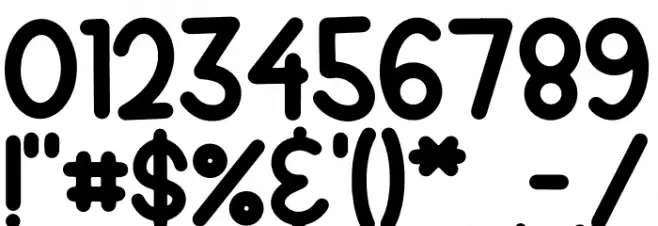 Baby Shower Font OTHER CHARS