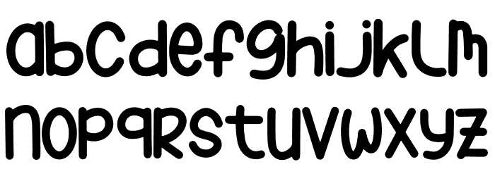 Baby Shower Font LOWERCASE