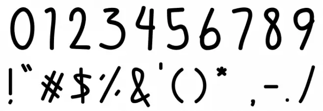 Baby-Shrimp Font OTHER CHARS