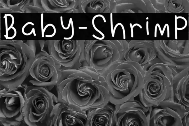 Baby-Shrimp Font examples