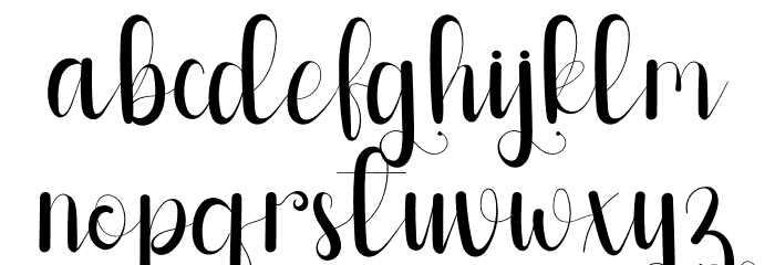 Baby Signature Font LOWERCASE