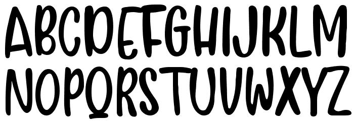 Baby Smooch Font UPPERCASE