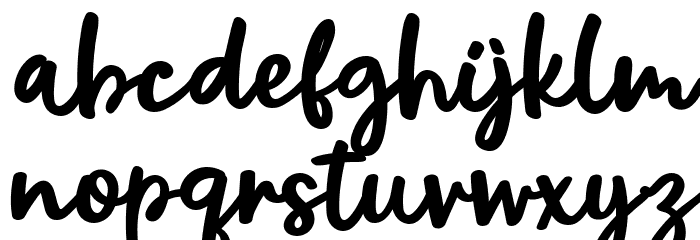Baby Snail Font LOWERCASE