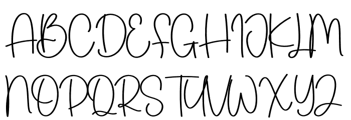 Baby Snow Font UPPERCASE