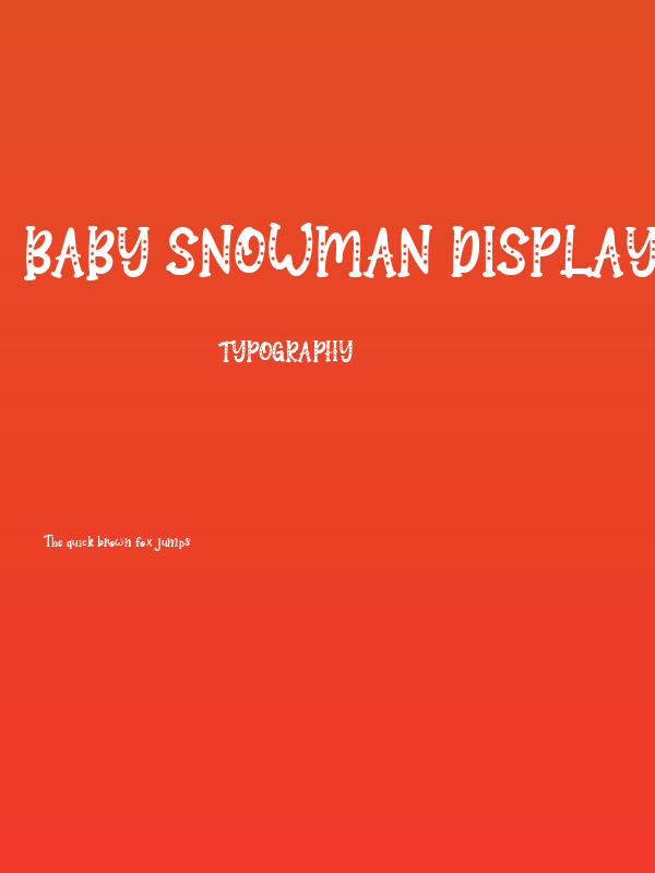 Baby Snowman Display - PUL Poster