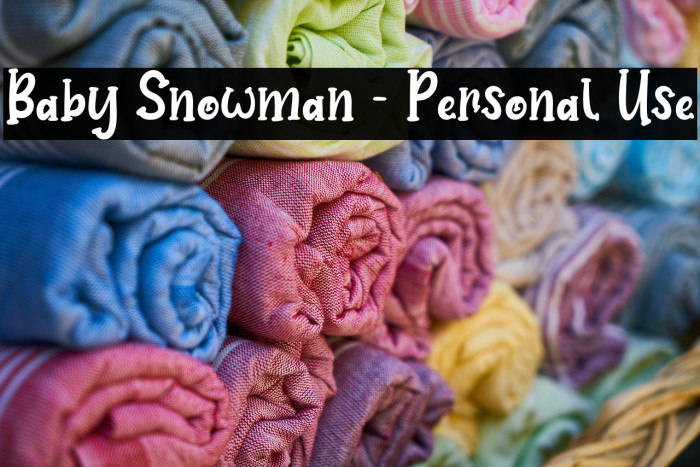 Baby Snowman - Personal Use Example 3