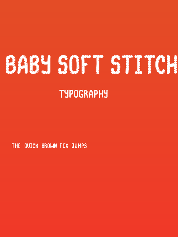 Baby Soft Stitches Regular Poster