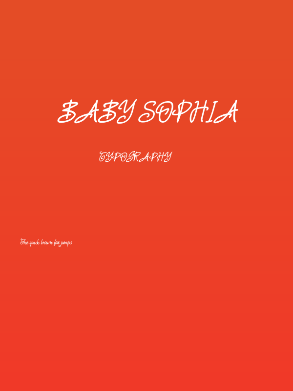 Baby Sophia Poster