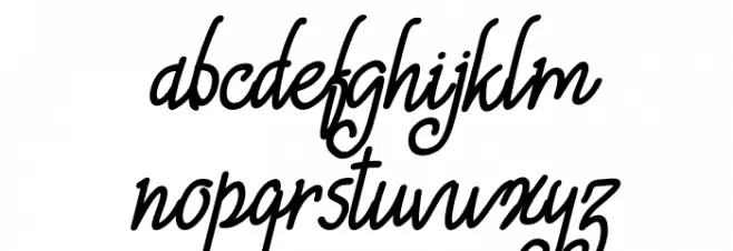 Baby Sophia Schriftart Kleinbuchstaben