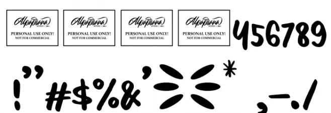 Baby Sparkle Font OTHER CHARS