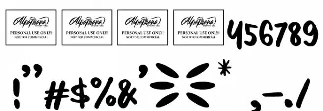 Baby Sparkle Font OTHER CHARS