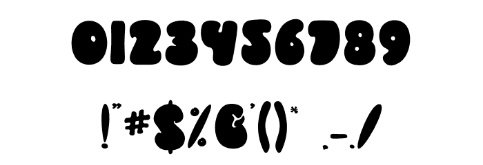 Baby Spooky Font OTHER CHARS