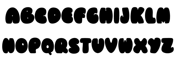Baby Spooky Font UPPERCASE