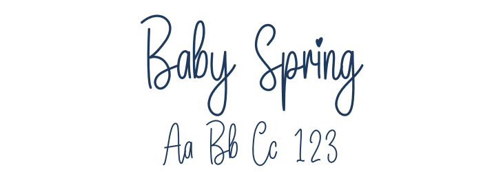 Baby Spring Font Preview