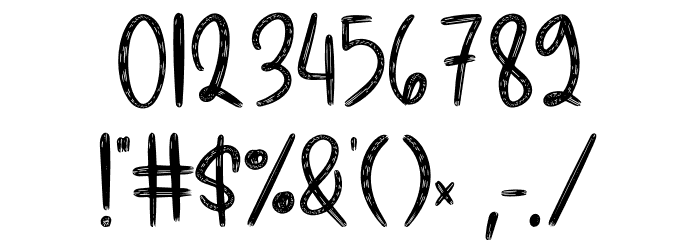 Baby Strawberry Font OTHER CHARS