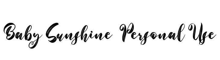 Baby Sunshine - Personal Use  لخطوط تنزيل