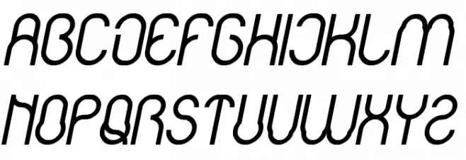 Baby Superhero Bold Italic 字体 大写